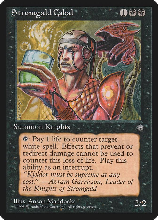 Stromgald Cabal card from Ice Age