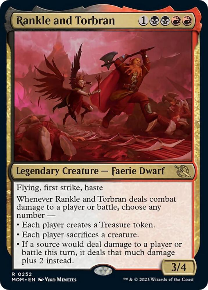 Rankle and Torbran 252 card from March of the Machine