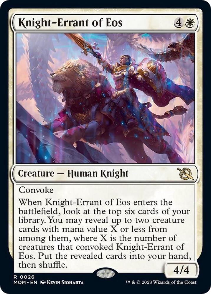Knight-Errant of Eos 26 card from March of the Machine