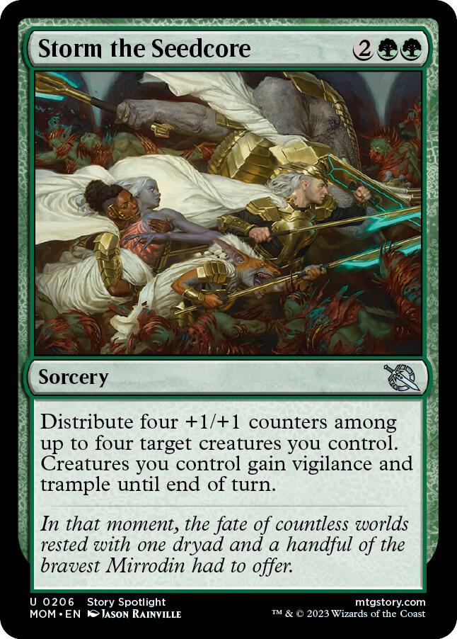 Storm the Seedcore 206 card from March of the Machine