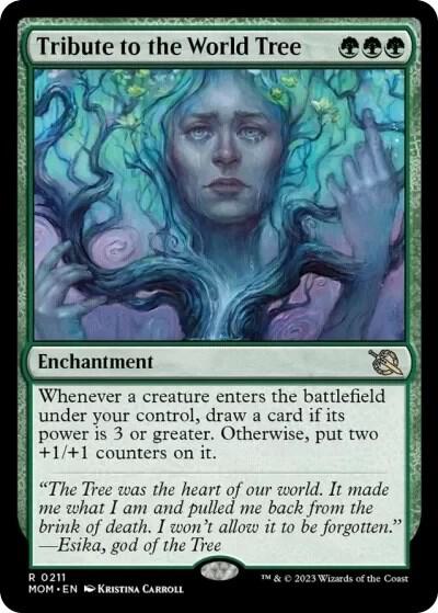 Tribute to the World Tree 211 card from March of the Machine