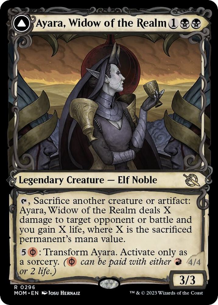 Ayara, Widow of the Realm (Showcase) 296 card from March of the Machine