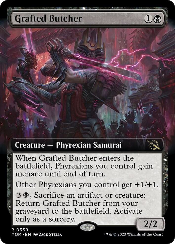 Grafted Butcher (Extended Art) 359 card from March of the Machine