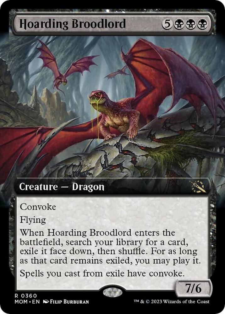 Hoarding Broodlord (Extended Art) 360 card from March of the Machine