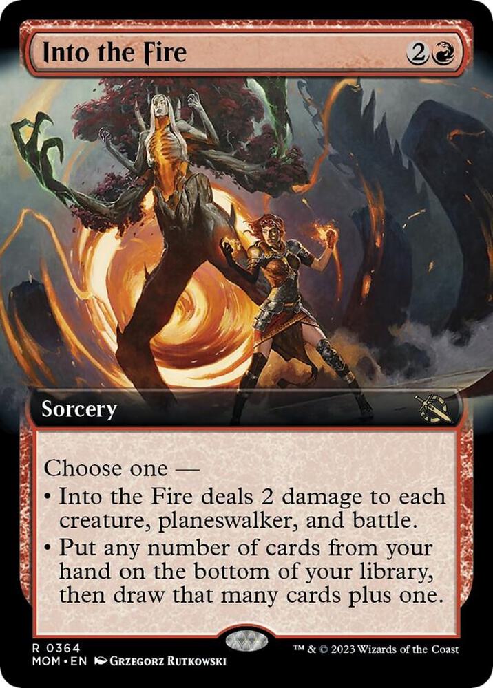 Into the Fire (Extended Art) 364 card from March of the Machine