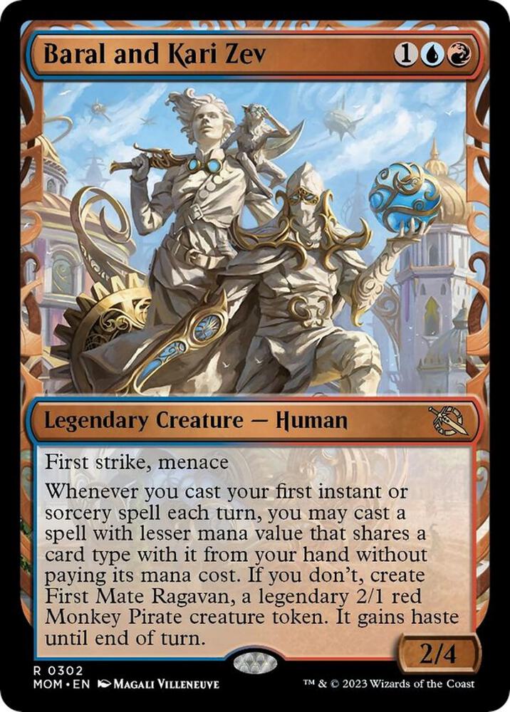 Baral and Kari Zev (Showcase) 302 card from March of the Machine