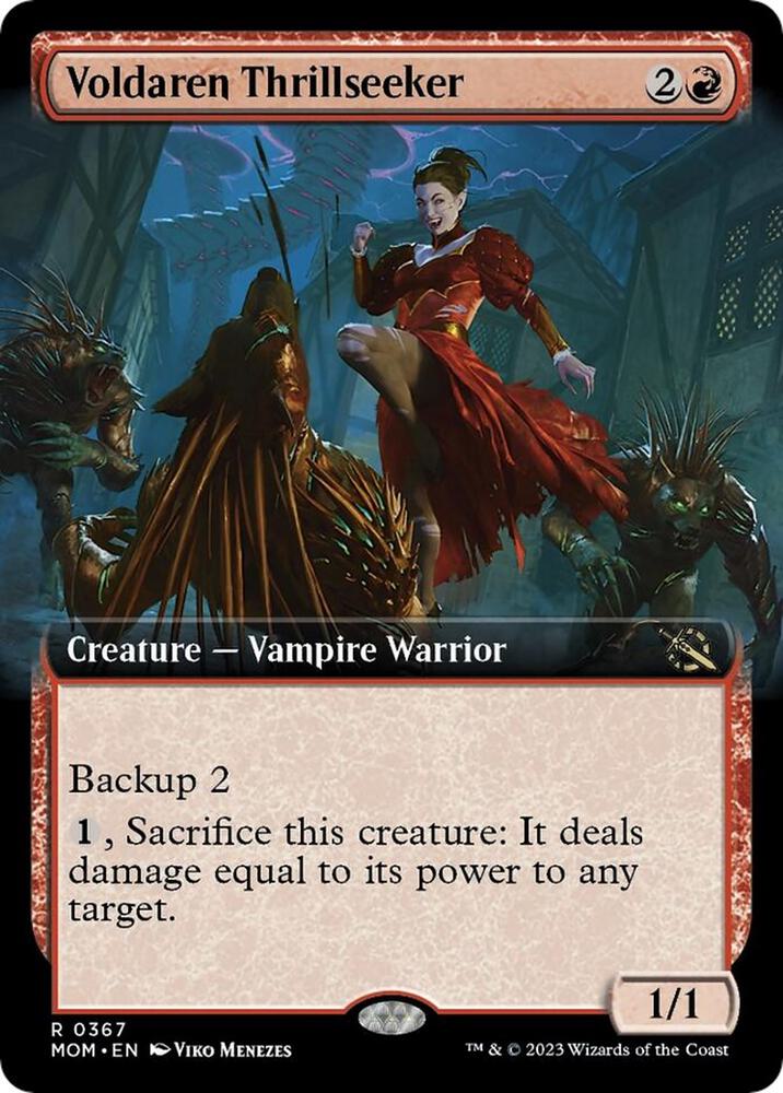 Voldaren Thrillseeker (Extended Art) 367 card from March of the Machine