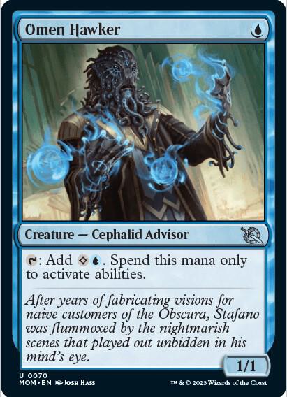 Omen Hawker 70 card from March of the Machine