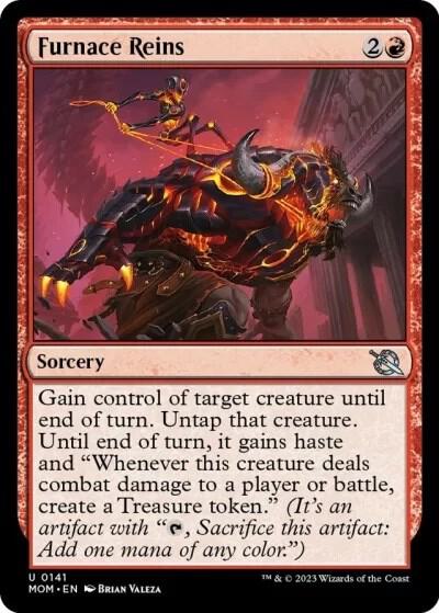Furnace Reins 141 card from March of the Machine
