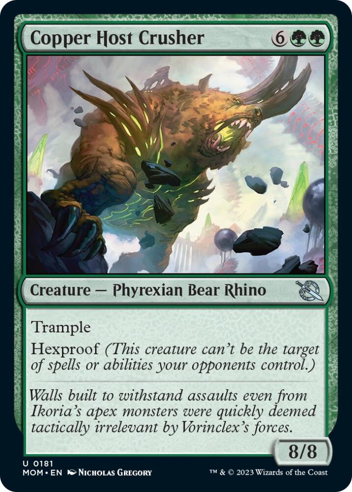 Copper Host Crusher 181 card from March of the Machine