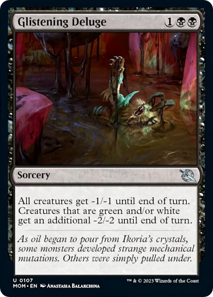Glistening Deluge 107 card from March of the Machine