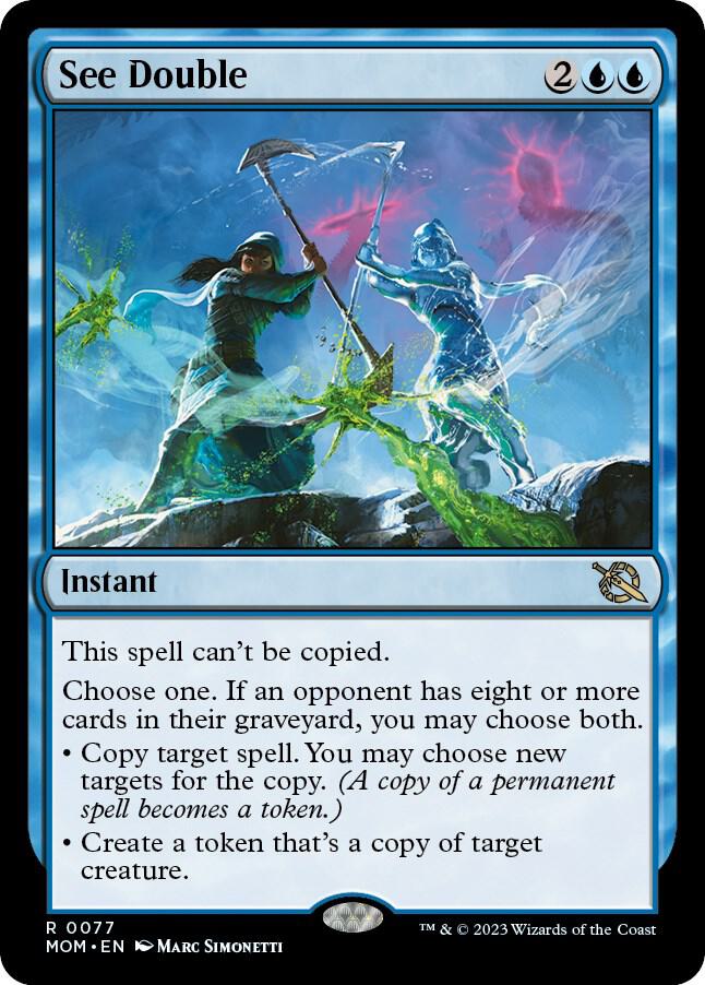 See Double 77 card from March of the Machine