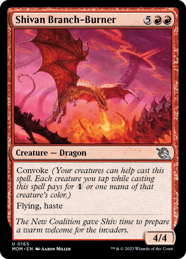 Shivan Branch-Burner 165 card from March of the Machine