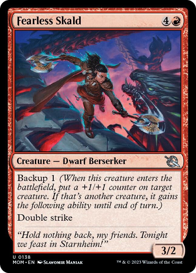Fearless Skald 138 card from March of the Machine