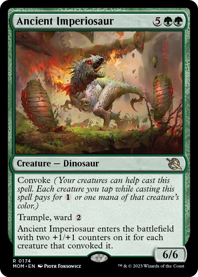Ancient Imperiosaur 174 card from March of the Machine