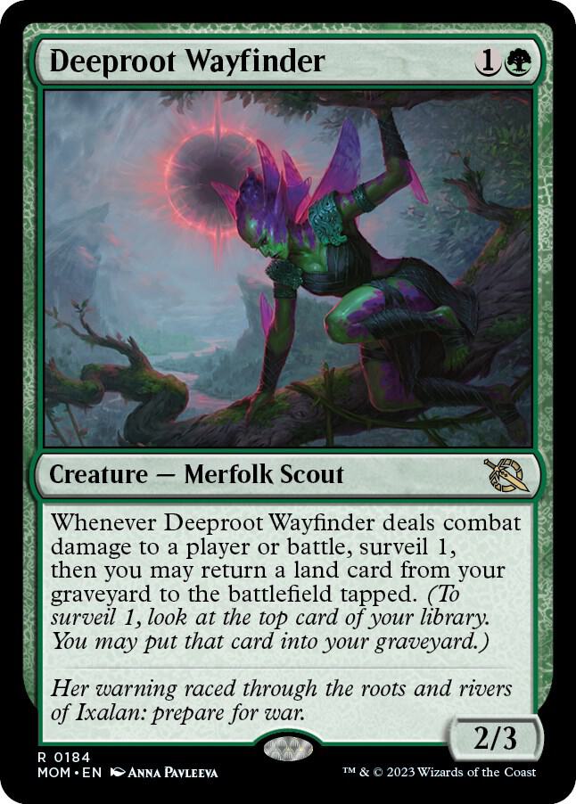 Deeproot Wayfinder 184 card from March of the Machine