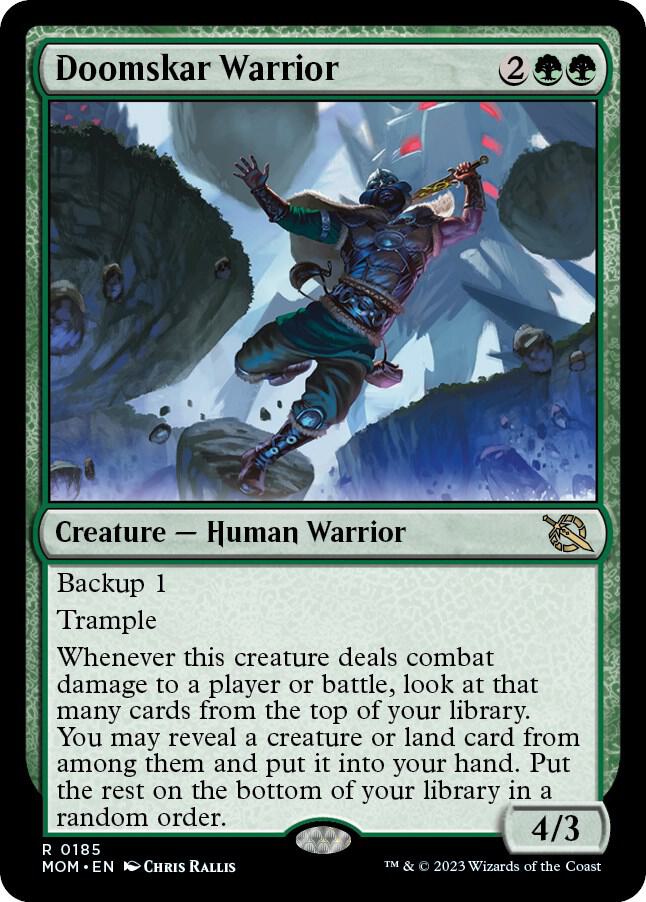 Doomskar Warrior 185 card from March of the Machine