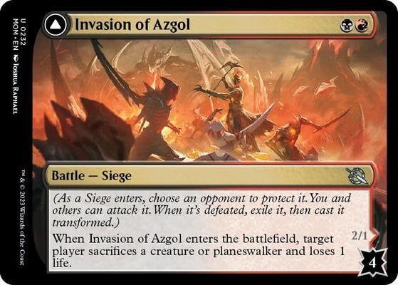 Invasion of Azgol 232 card from March of the Machine