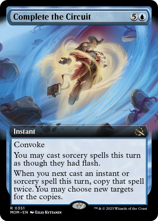Complete the Circuit (Extended Art) 351 card from March of the Machine