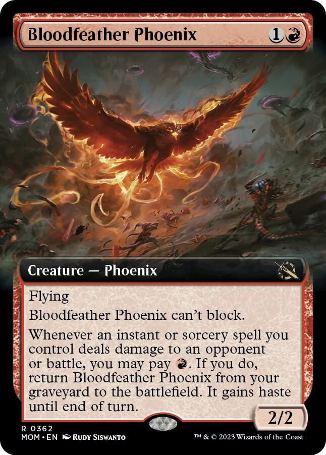 Bloodfeather Phoenix (Extended Art) 362 card from March of the Machine