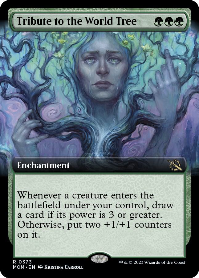 Tribute to the World Tree (Extended Art) 373 card from March of the Machine