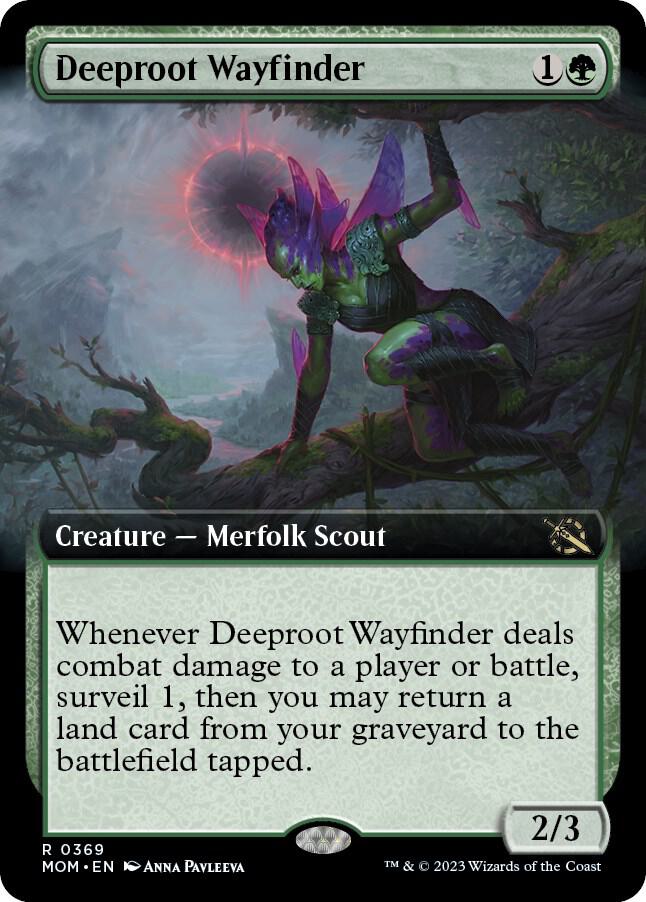 Deeproot Wayfinder (Extended Art) 369 card from March of the Machine
