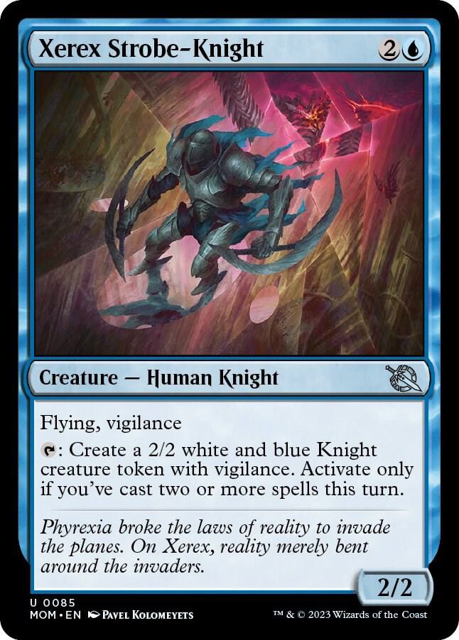 Xerex Strobe-Knight 85 card from March of the Machine
