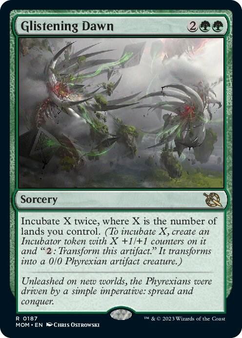 Glistening Dawn 187 card from March of the Machine