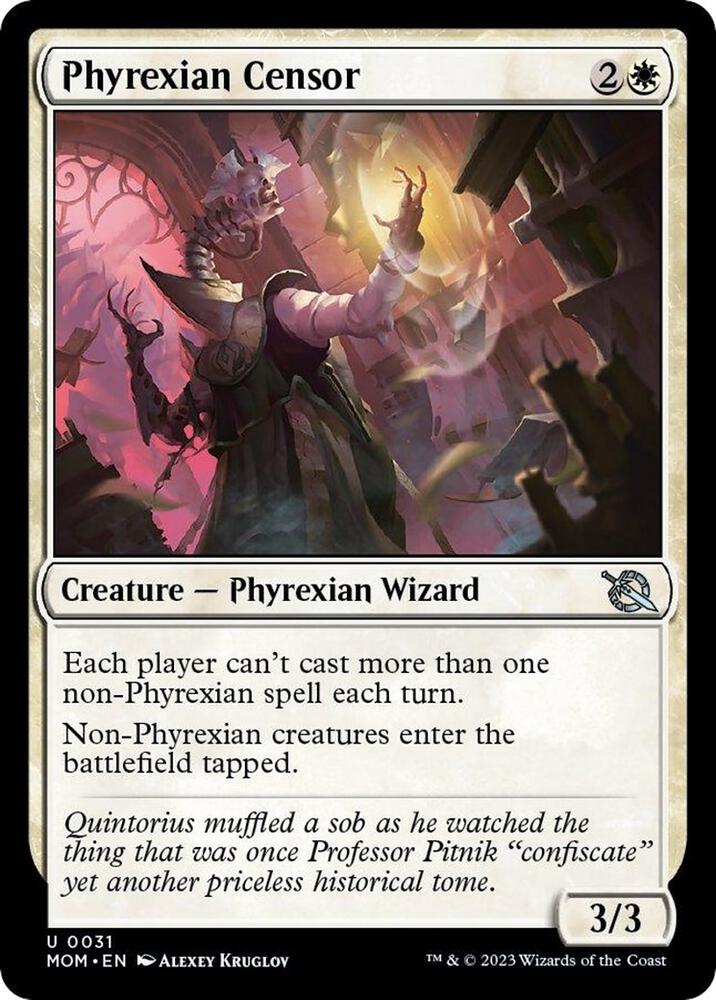 Phyrexian Censor 31 card from March of the Machine