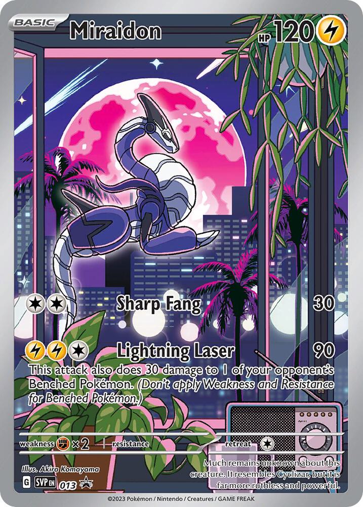 Miraidon 013 card from SV: Scarlet & Violet Promo Cards