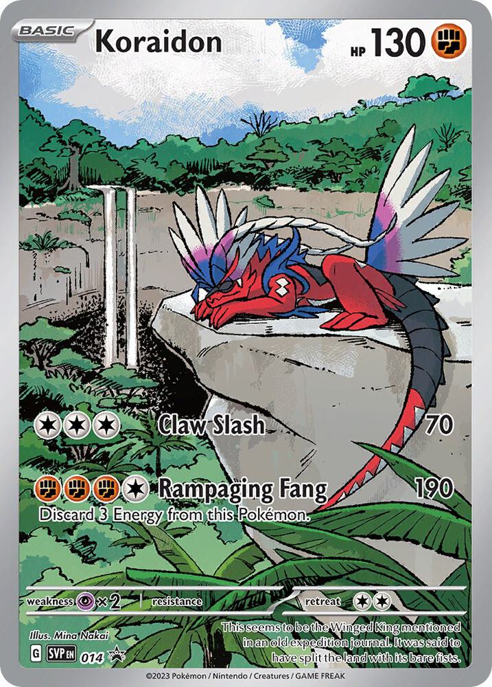 Koraidon 014 card from SV: Scarlet & Violet Promo Cards