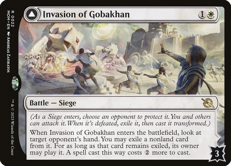 Invasion of Gobakhan 22 card from March of the Machine
