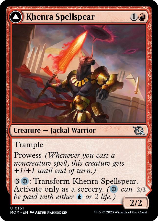 Khenra Spellspear 151 card from March of the Machine