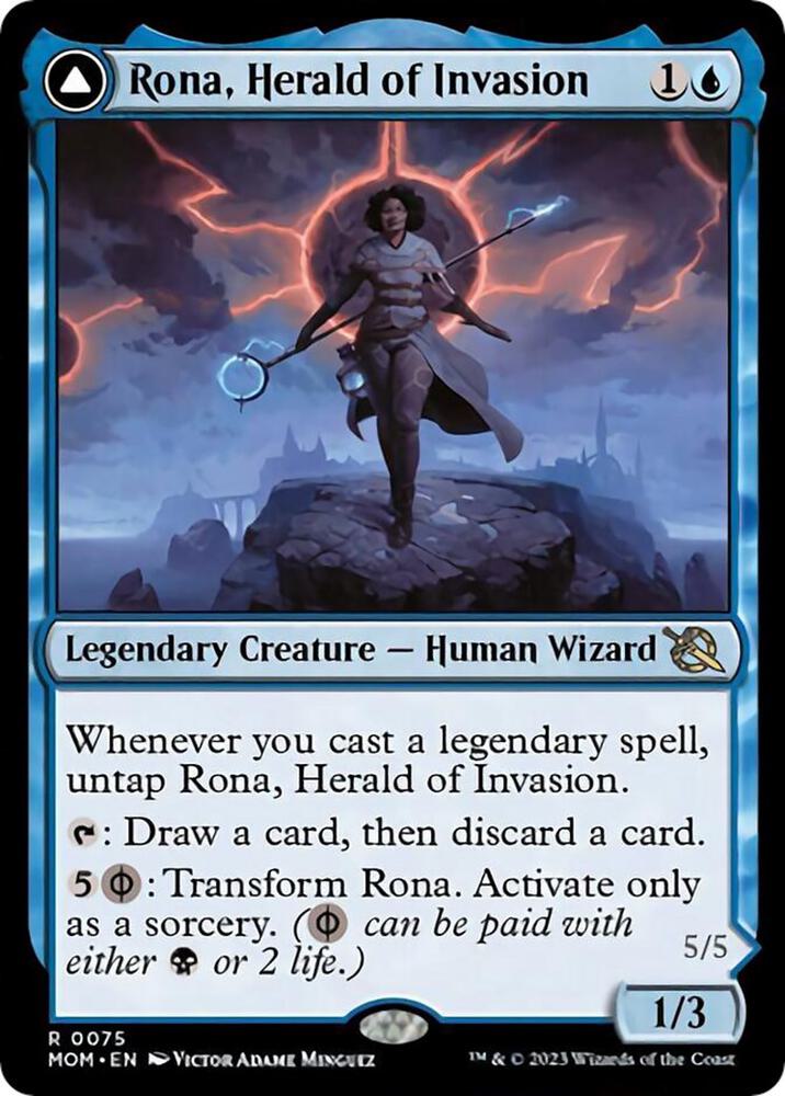 Rona, Herald of Invasion 75 card from March of the Machine