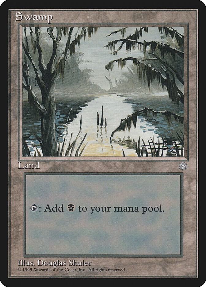 Swamp 353 card from Ice Age