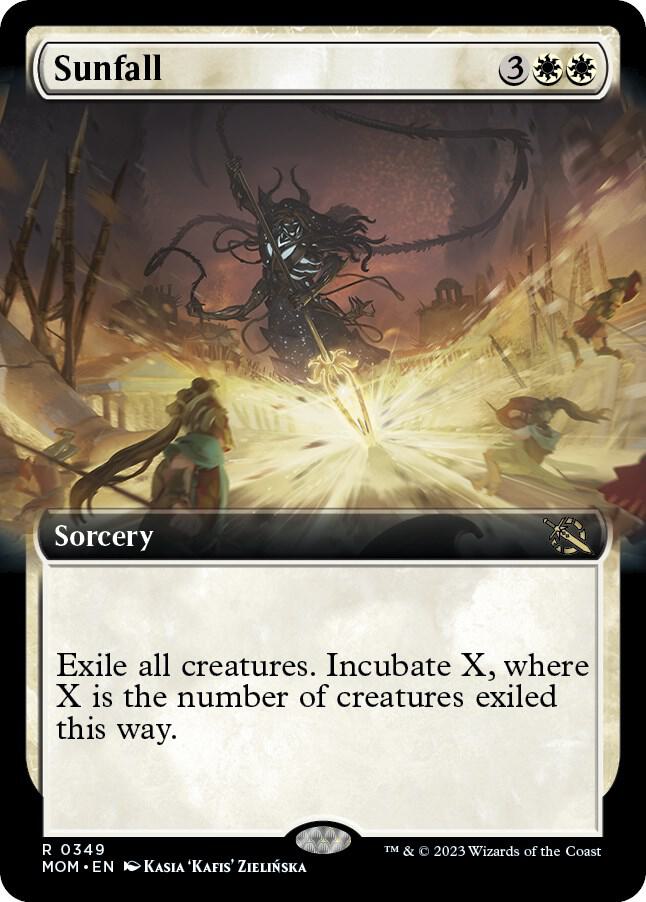 Sunfall (Extended Art) 349 card from March of the Machine