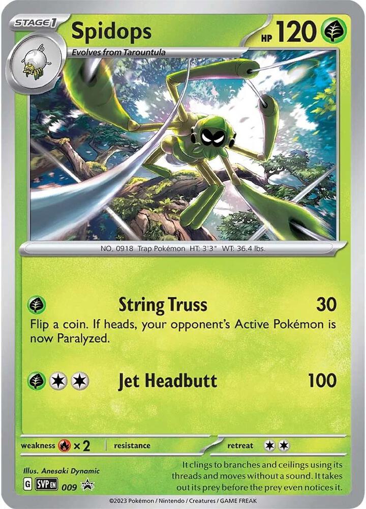 Spidops 009 card from SV: Scarlet & Violet Promo Cards