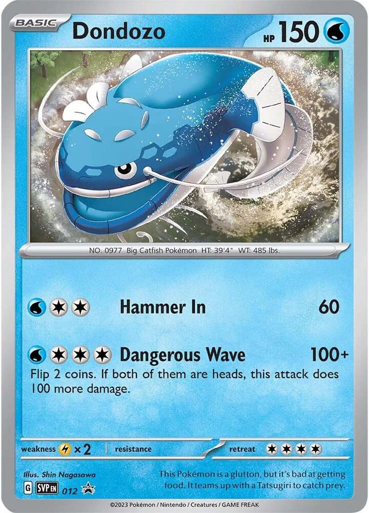 Dondozo 012 card from SV: Scarlet & Violet Promo Cards
