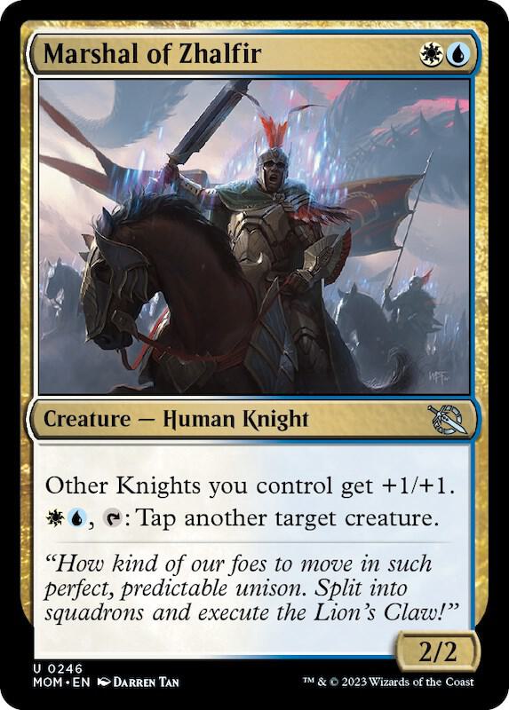 Marshal of Zhalfir 246 card from March of the Machine