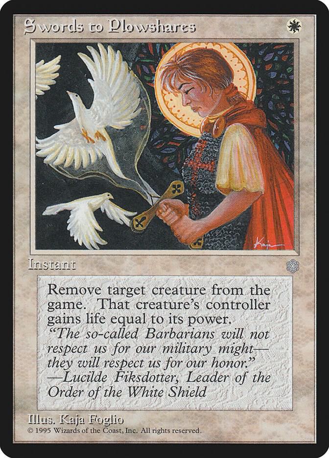 Swords to Plowshares card from Ice Age