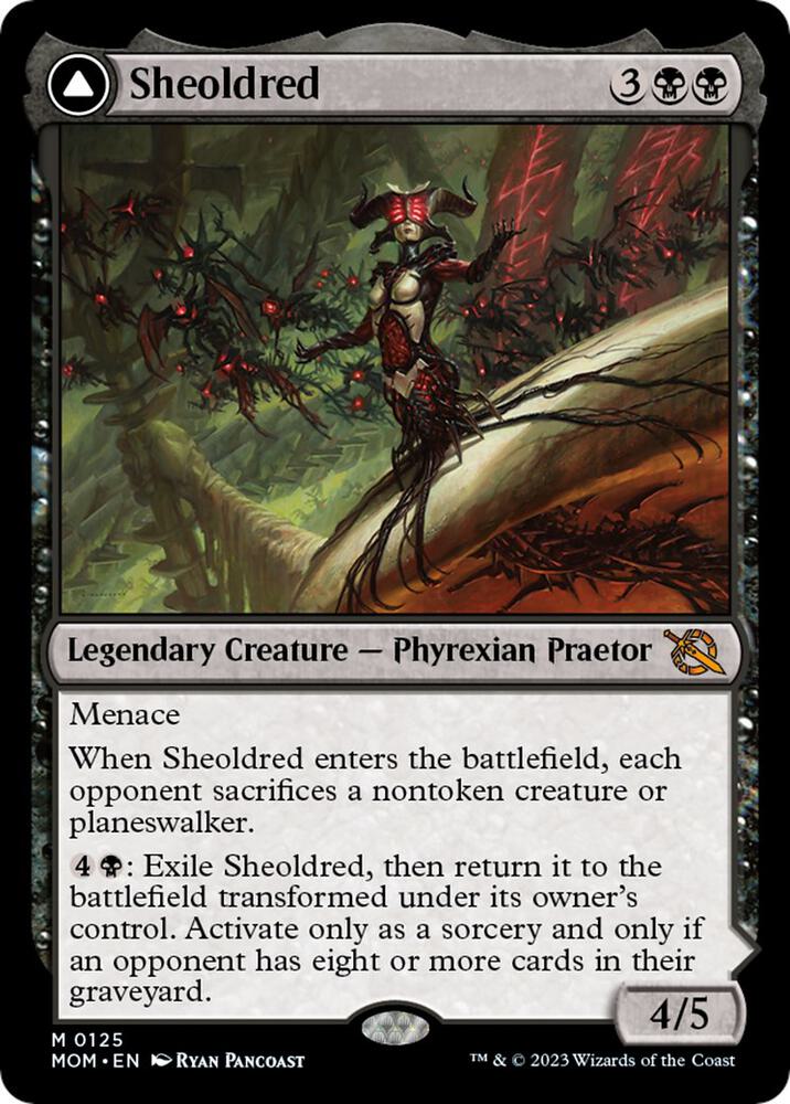 Sheoldred 125 card from March of the Machine