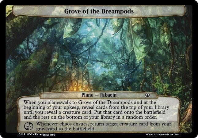 Grove of the Dreampods 145 card from Planechase: March of the Machine