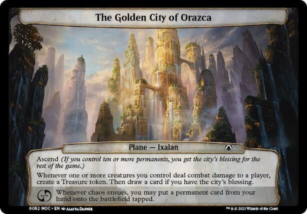The Golden City of Orazca 52 card from Planechase: March of the Machine