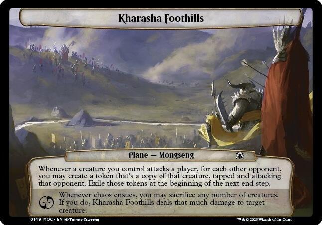 Kharasha Foothills 149 card from Planechase: March of the Machine