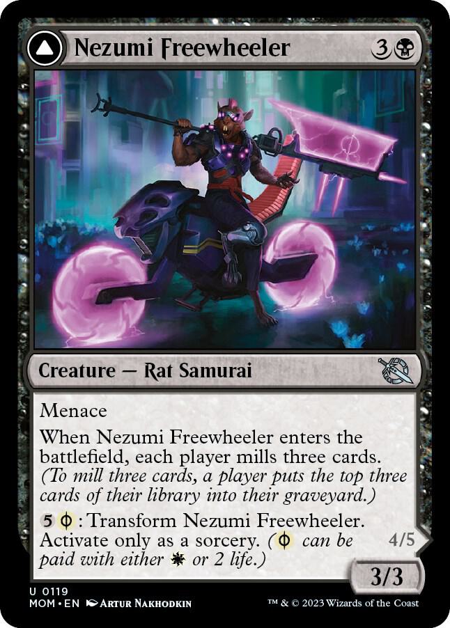 Nezumi Freewheeler 119 card from March of the Machine