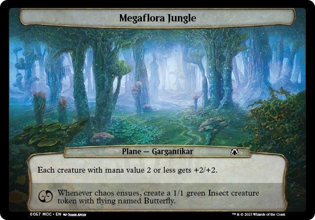 Megaflora Jungle 57 card from Planechase: March of the Machine