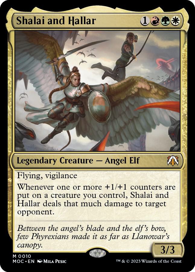 Shalai and Hallar 10 card from Commander: March of the Machine