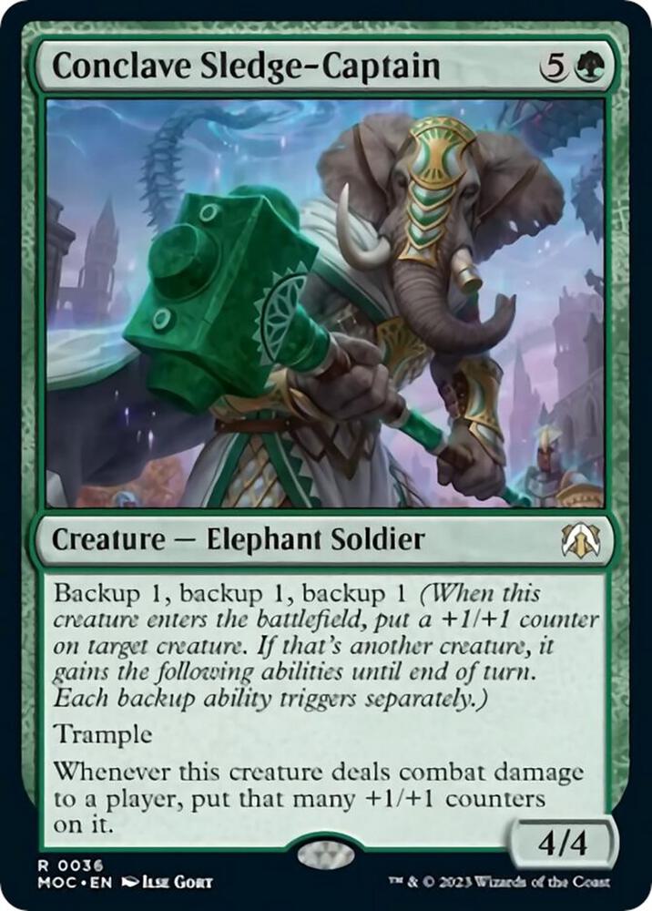 Conclave Sledge-Captain 36 card from Commander: March of the Machine