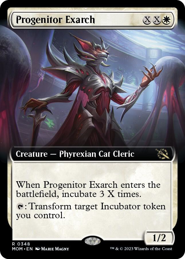 Progenitor Exarch (Extended Art) 348 card from March of the Machine