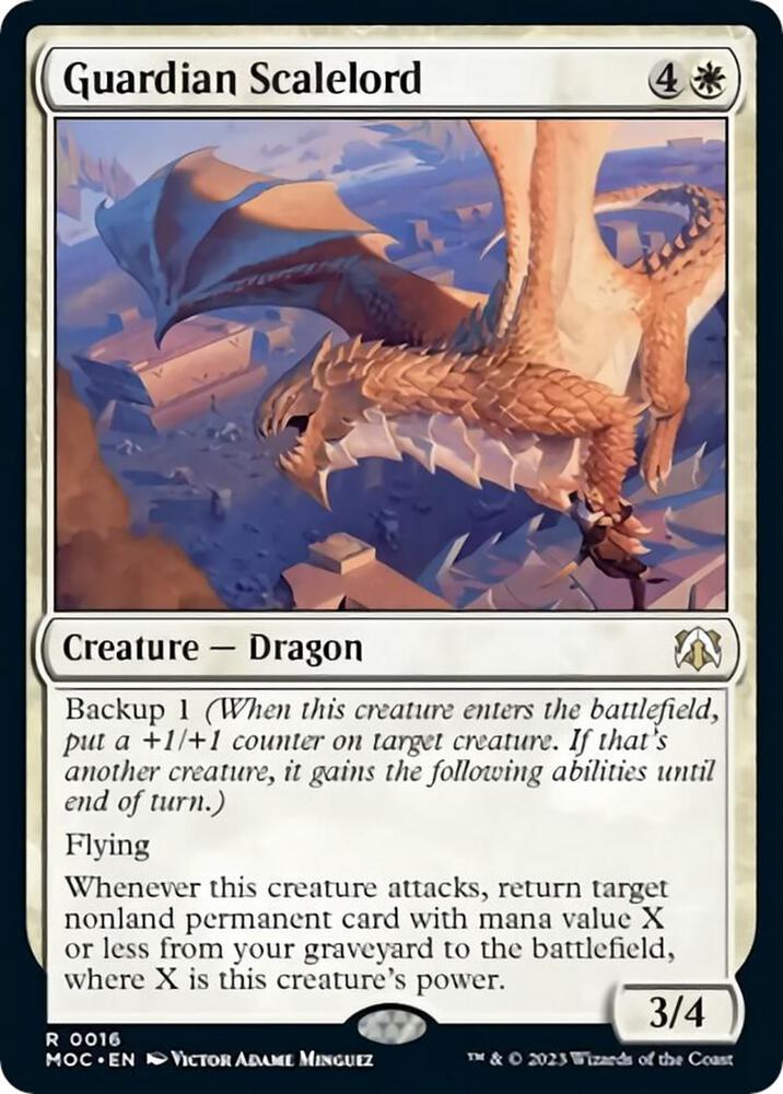 Guardian Scalelord 16 card from Commander: March of the Machine